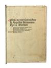 Appraisal: AUGUSTINUS AURELIUS Saint Sermones Parts - of in one volume