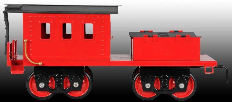 Appraisal: -Piece Red Pressed Steel Keystone Train Set Description Reproduction by