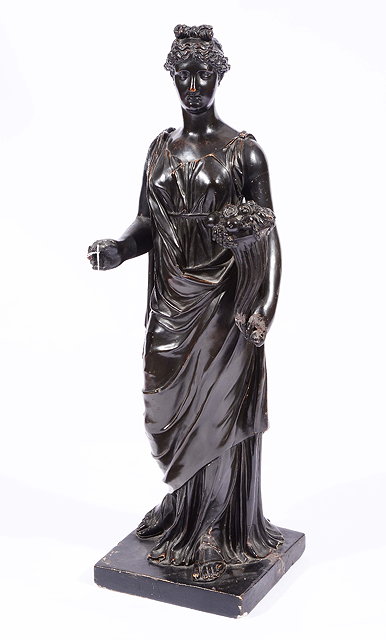 Appraisal: A VICTORIAN PLASTER STATUE AFTER THE ANTIQUE of a classical