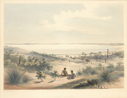 Appraisal: George French Angas - Lake Albert - colour lithograph x