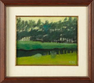 Appraisal: Charles Woodward Hutson - Line of Pines Along the Stream