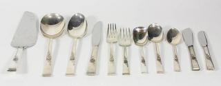 Appraisal: Reed Barton sterling silver partial flatware service in the Classic