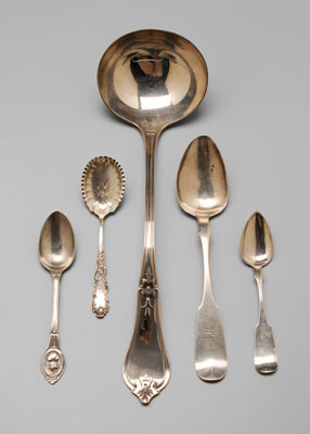 Appraisal: Kentucky and Missouri Silver Flatware American th century Eugene Jaccard