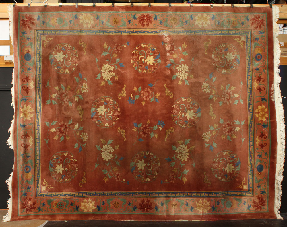 Appraisal: - Antique Chinese Peking Carpet Antique Chinese Peking carpet '