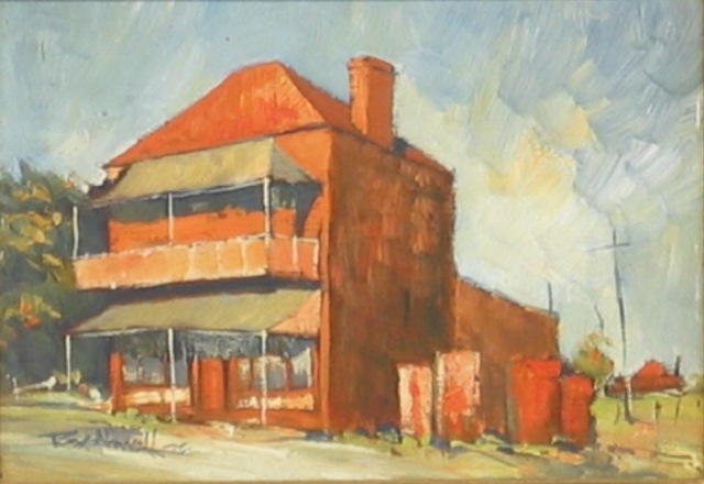 Appraisal: Rex Newell born Old Store Hill End acrylic on board