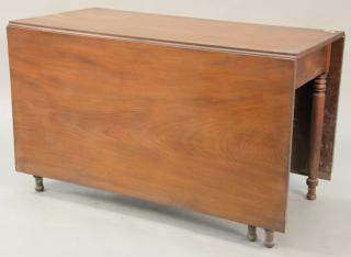 Appraisal: Sheraton cherry drop leaf table circa ht top closed x