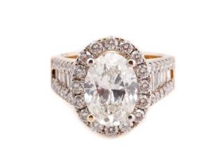 Appraisal: Stunning Carat Oval Brilliant Cut Diamond Ring Breathtaking ladies k