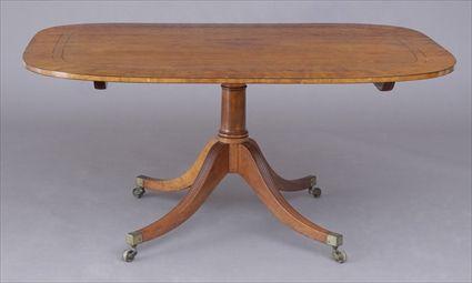 Appraisal: LATE GEORGE III INLAID SATINWOOD AND MAHOGANY TILT-TOP BREAKFAST TABLE