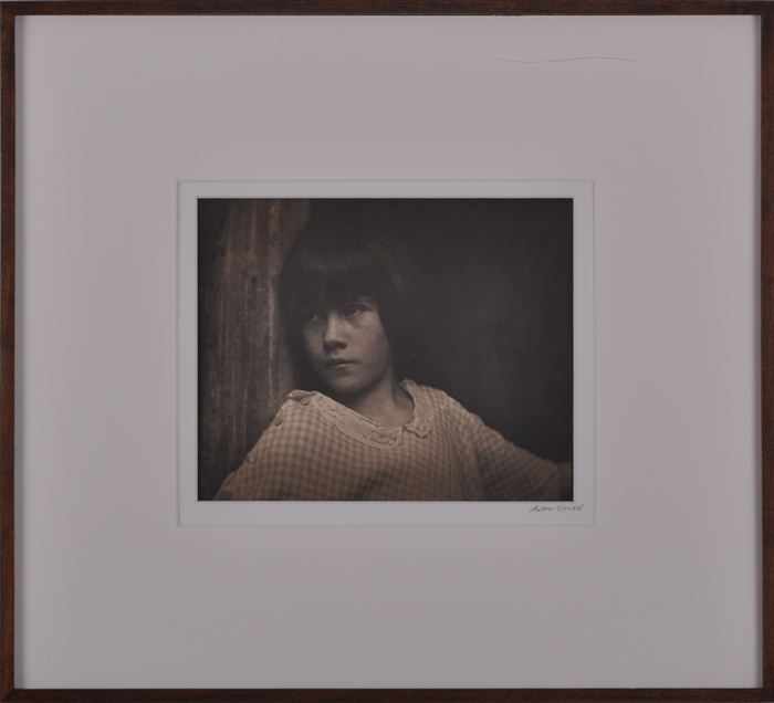 Appraisal: ANTON BRUEHL - YOUNG GIRL CANAAN CT Platinum print x