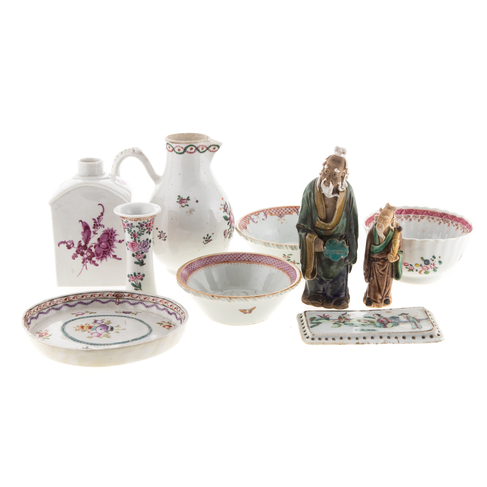 Appraisal: PIECES CHINESE EXPORT EUROPEAN PORCELAIN Includes Chinese Export Famille Rose