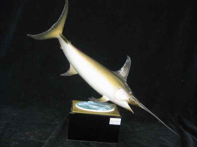 Appraisal: Royal Worcester Porcelain Figurine ''Swordfish'' modelled by R Van Ruyckevelt