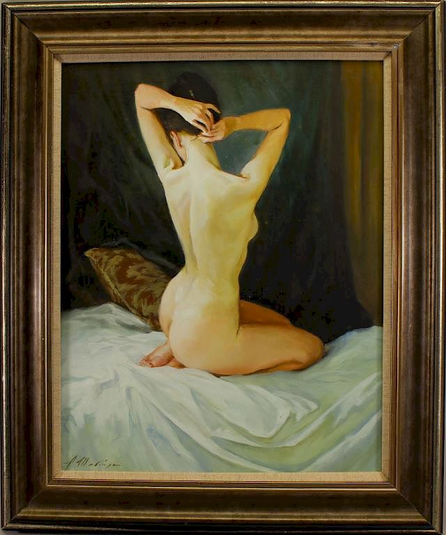 Appraisal: Alexander Shevchuk born Nude in Bed Alexander Shevchuk born Nude