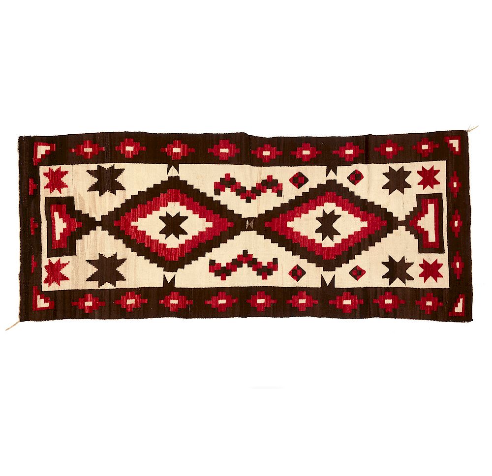 Appraisal: Navajo Rug Navajo rug Dimensions x Processing and shipping within