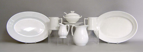 Appraisal: Seven pcs of ironstone china late th c to include