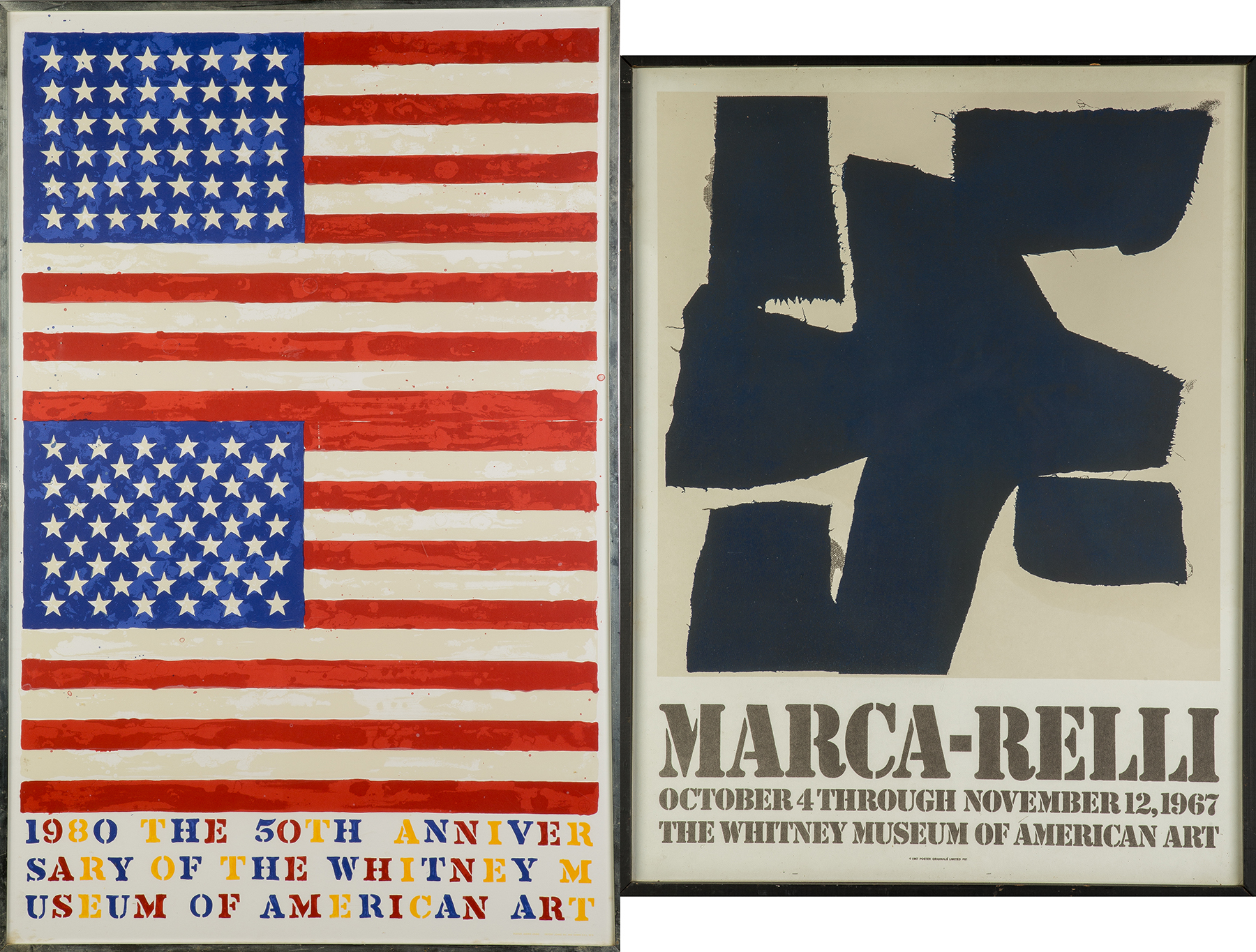 Appraisal: Jasper Johns American Born and Marca-Relli Poster Jasper Johns American