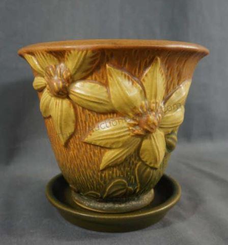 Appraisal: With Saucer - Produced by Roseville Pottery dating from the