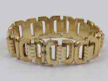 Appraisal: A yellow metal tests ct gold bracelet approx cm long