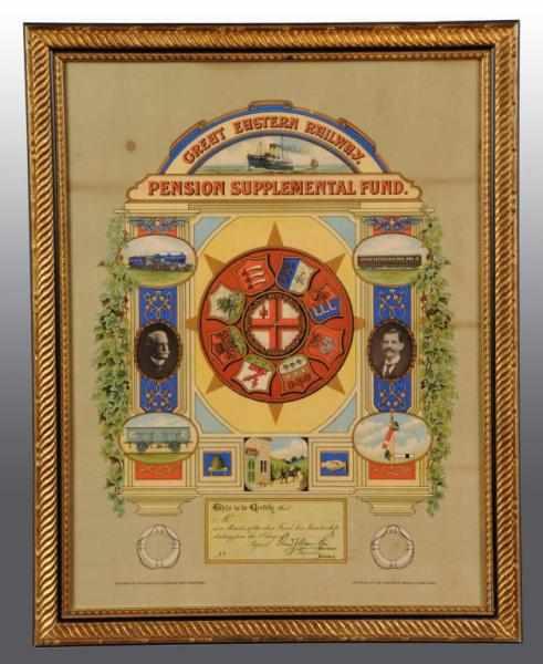 Appraisal: Great Eastern Railway Poster Description Framed under glass Condition Excellent