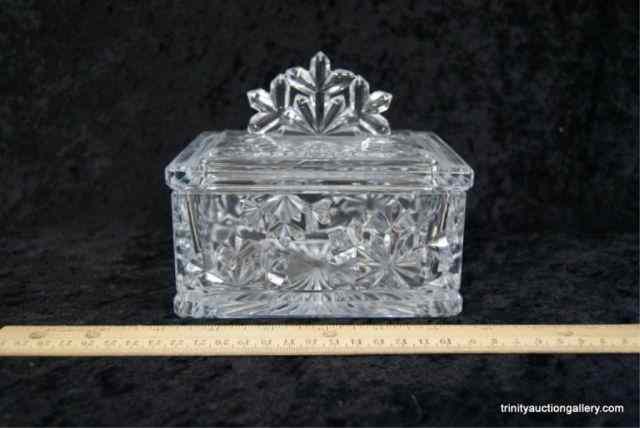 Appraisal: Lead Crystal Covered Mint DishThis is for a very nice