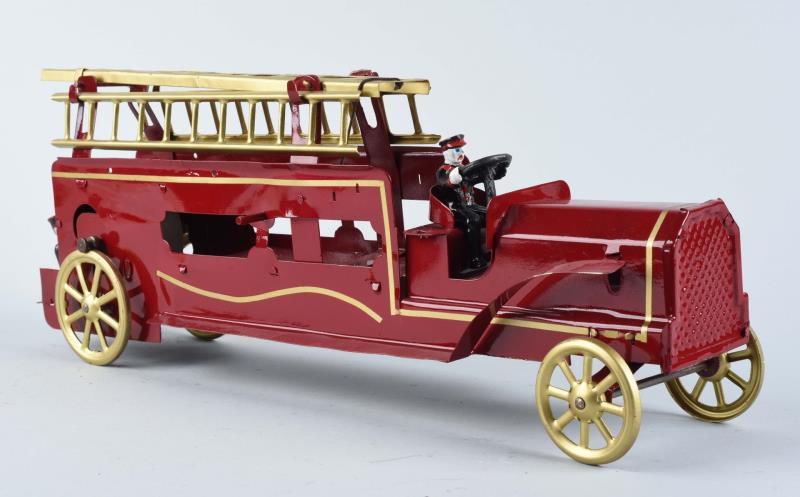 Appraisal: Pressed Steel Fire Engine May be a fantasy piece Or