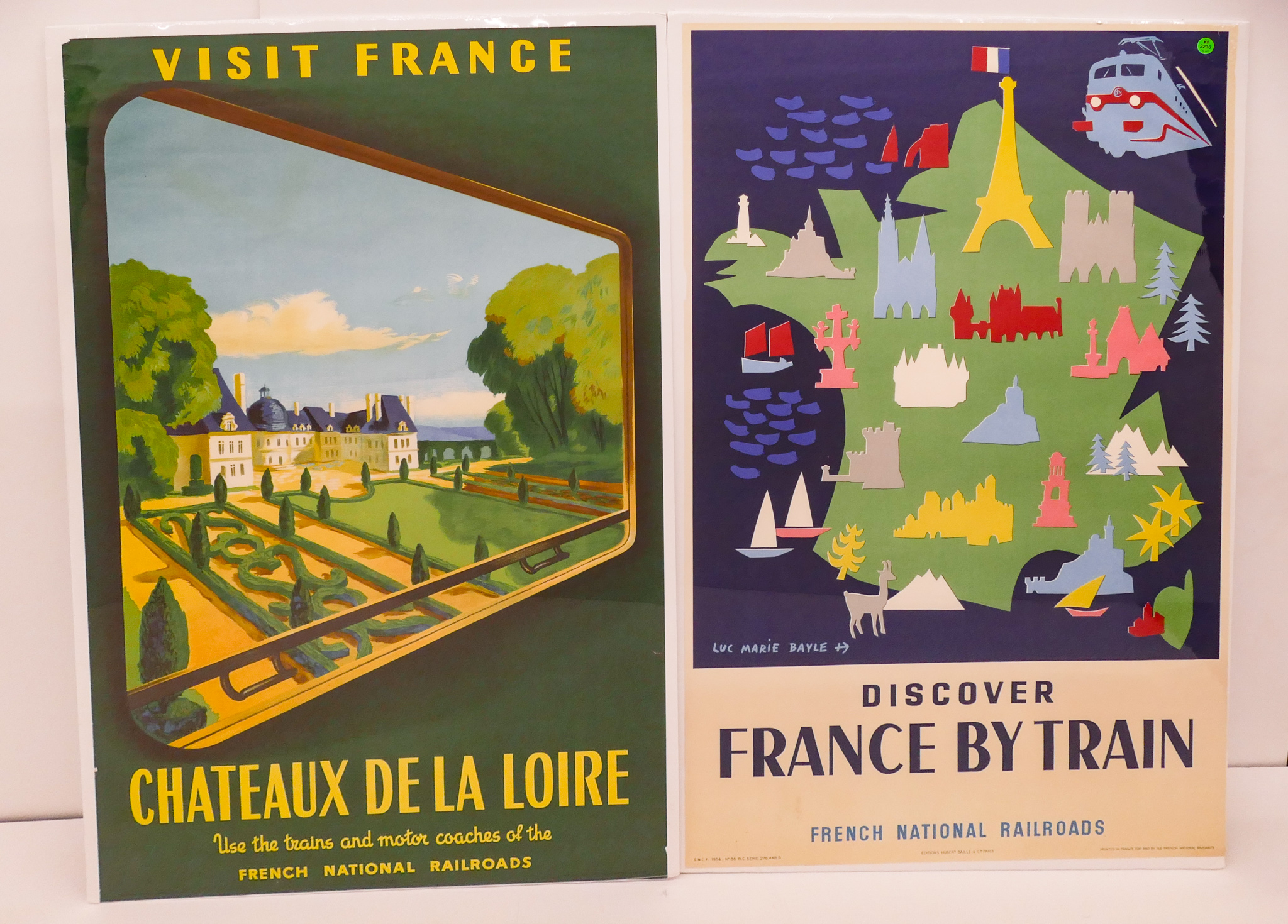 Appraisal: pc Vintage Travel Posters Shrink-wrapped onto Foamcore- x '' each