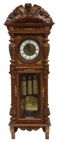 Appraisal: German regulator wall clock Gustav Becker early th c walnut