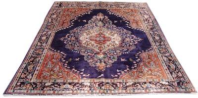 Appraisal: A Semi Antique Persian Tabriz Carpet Approx '- x '-