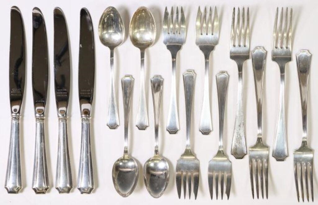 Appraisal: GORHAM FAIRFAX STERLING SILVER FLATWARE lot of American sterling silver