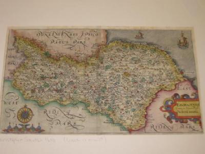 Appraisal: CHRISTOPHER SAXTON Yorkshire North Riding hand coloured map c with