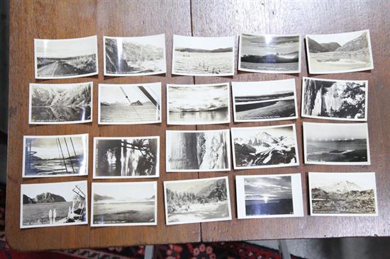 Appraisal: TWENTY ALASKA REAL PHOTO POSTCARDS Early th century Breathtaking landscape