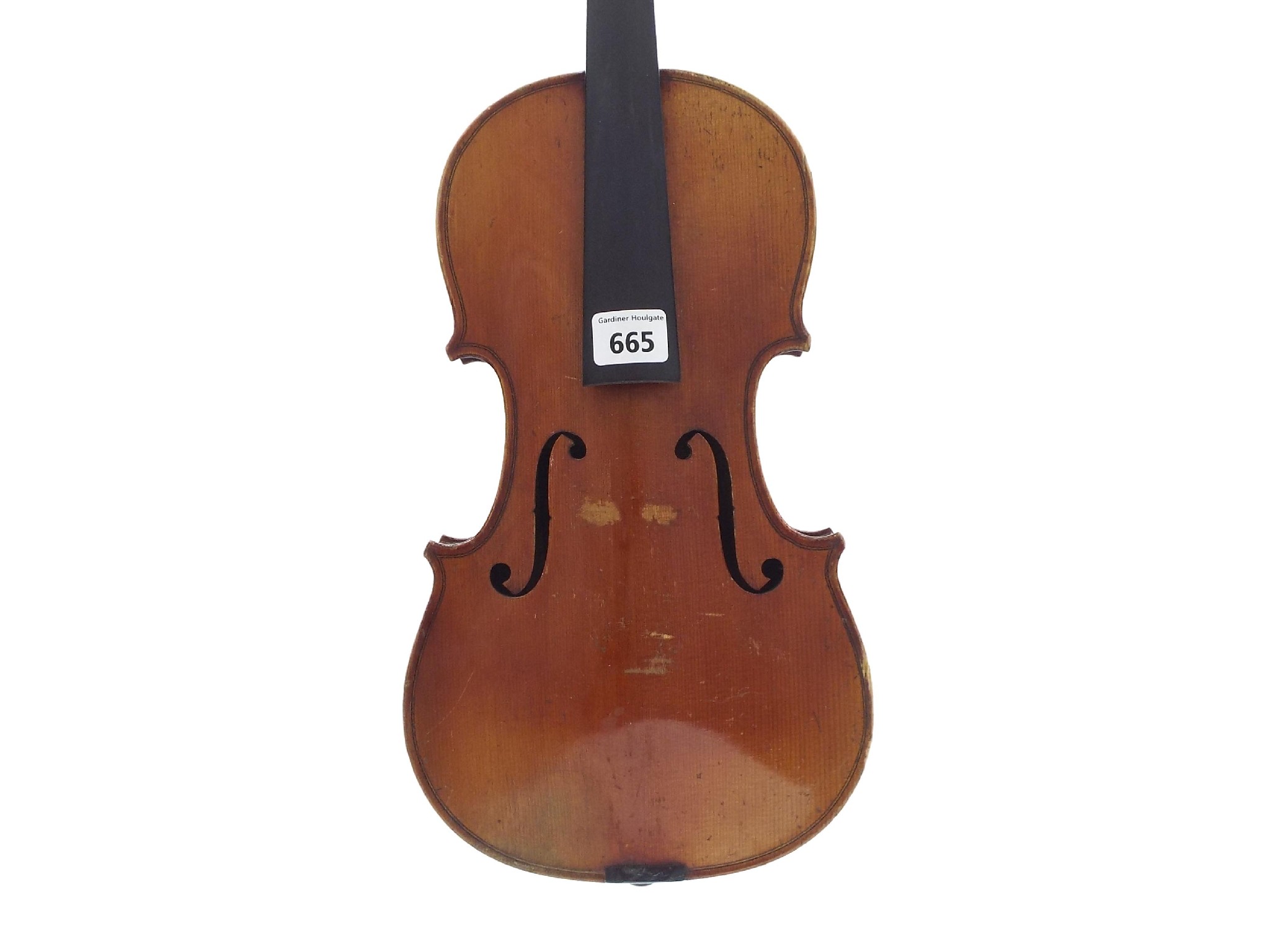 Appraisal: Violin labelled Giuseppe Scarampella cm