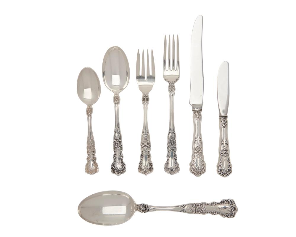 Appraisal: Gorham Buttercup Pattern Silver Flatware Providence comprising luncheon forks sizes