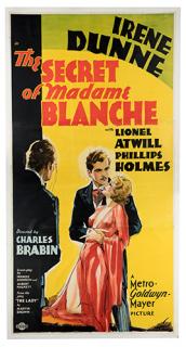 Appraisal: The Secret of Madame Blanche MGM Three sheet x Romantic