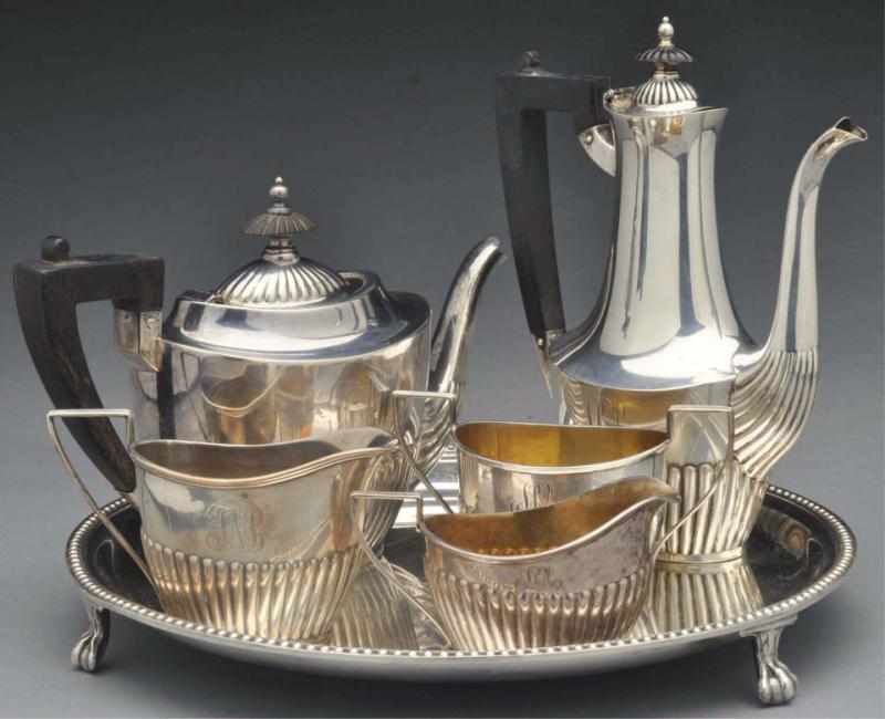 Appraisal: A Gorham Silver Demitasse Coffee Set Comprising a tall coffee