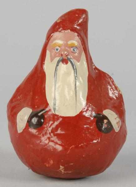 Appraisal: Paper Mache Santa Claus Roly Poly Description American Some slight