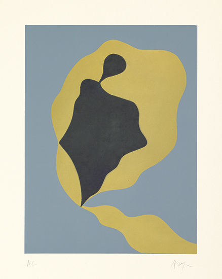 Appraisal: JEAN ARP Composition Color woodcut x mm x inches full