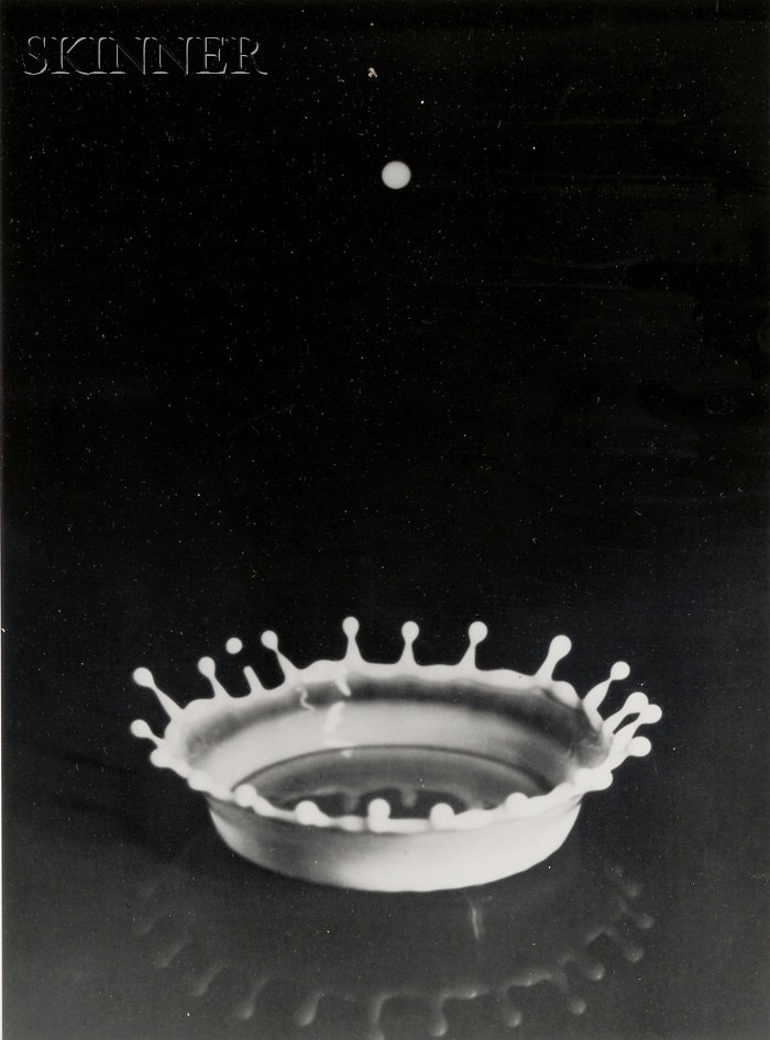 Appraisal: Harold Eugene Edgerton American - Splash of a Drop of