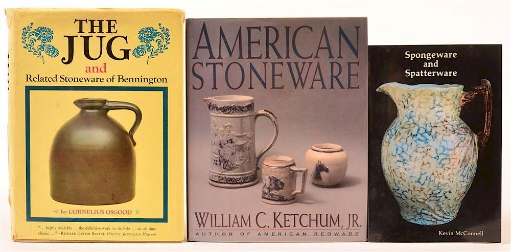 Appraisal: Book Lot Three Volumes Book Lot Three Volumes Stoneware Sponge