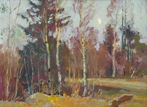 Appraisal: Mark Kremer Russian born Early Spring Oil on canvas initialed