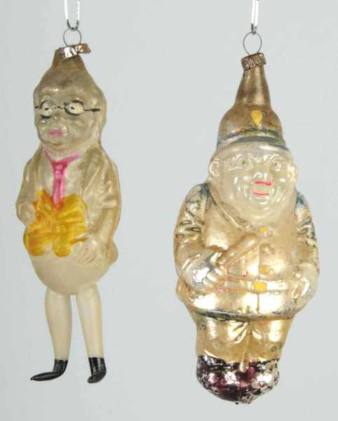 Appraisal: Lot of Blown Glass Ornaments Description Includes one foxy grandpa