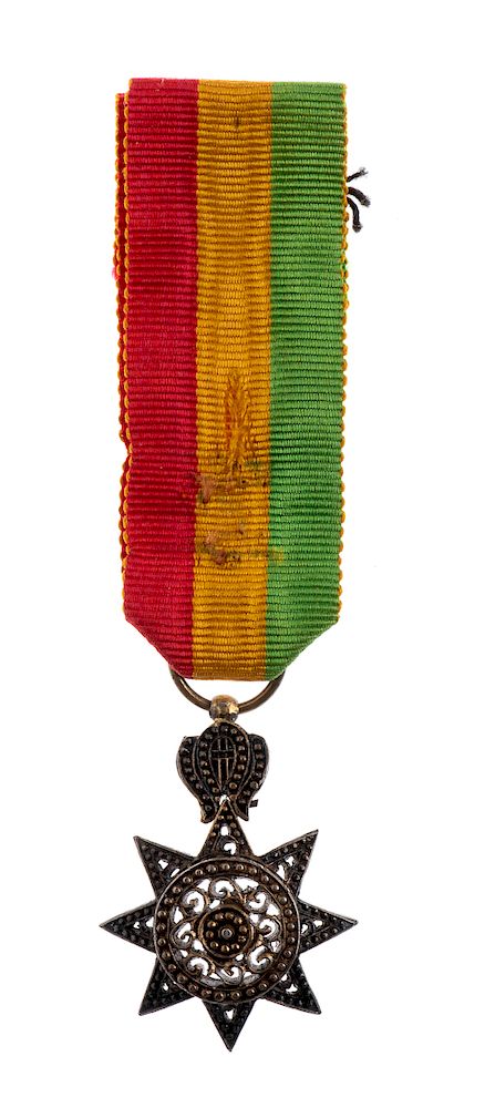 Appraisal: Ethiopia a miniature of the grand cross Ethiopia a miniature