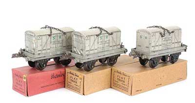 Appraisal: Hornby O Gauge late Pre-war c LMS Flat Trucks x