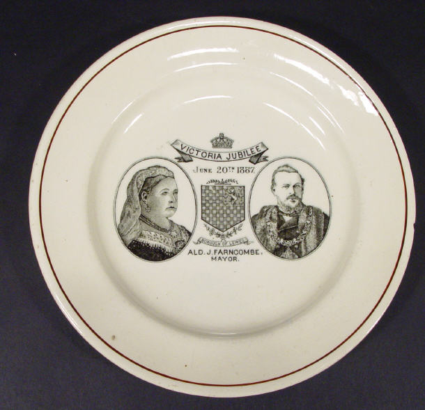 Appraisal: Queen Victoria Diamond Jubilee plate produced for the Borough of