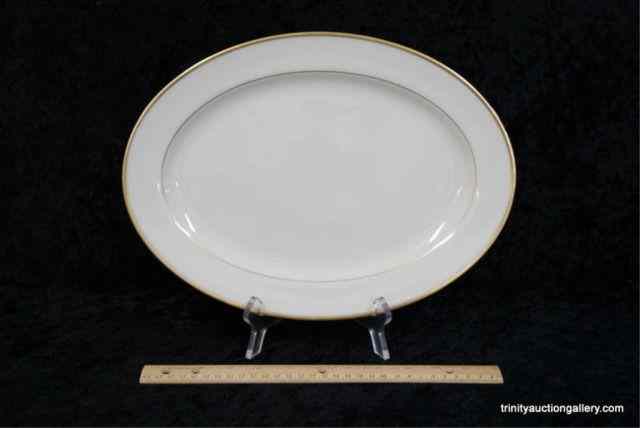 Appraisal: Lenox China '' Oval Serving PlatterIn excellent condition from a