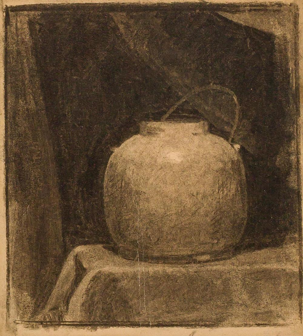 Appraisal: ELLEN DAY HALE American - Kettle charcoal on paper stamped