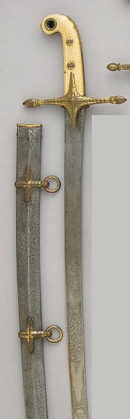 Appraisal: An English mameluke hilted officer's saber for the th Dragoon