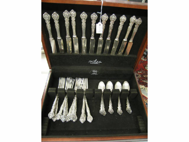 Appraisal: Pcs Charter Oak Victorian Silverplate flatware knives forks teaspoons