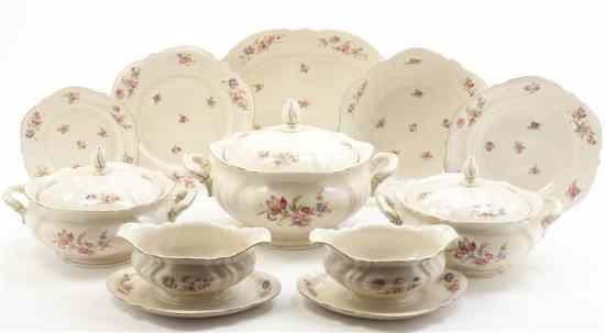 Appraisal: A German Porcelain Dinner Service for Twelve Rosenthal comprising dinner