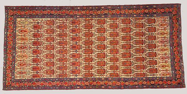 Appraisal: A Malayer runner Central Persia circa size approximately ft in