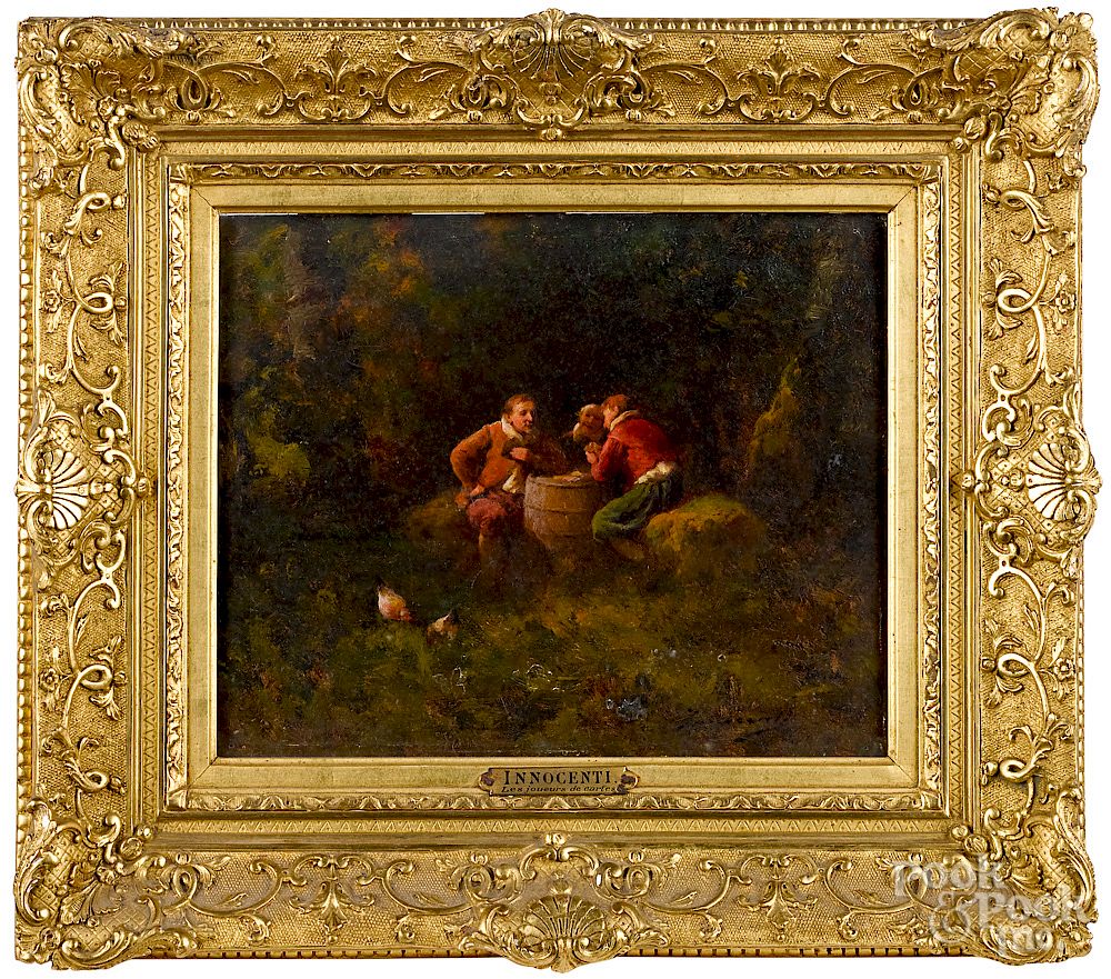 Appraisal: Guglielmo Innocenti Italian th c oil on panel Exclusive on